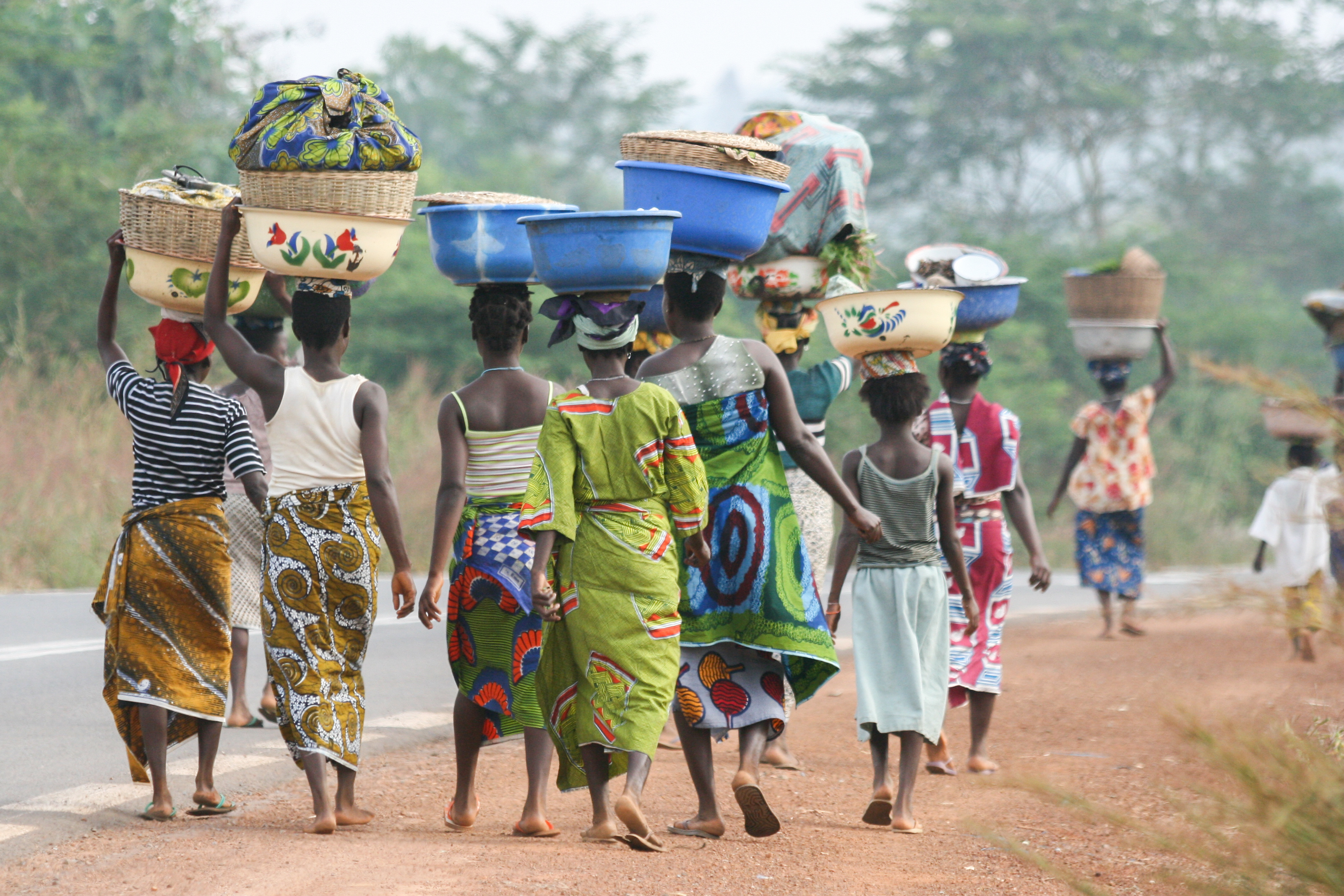 African Women Walking