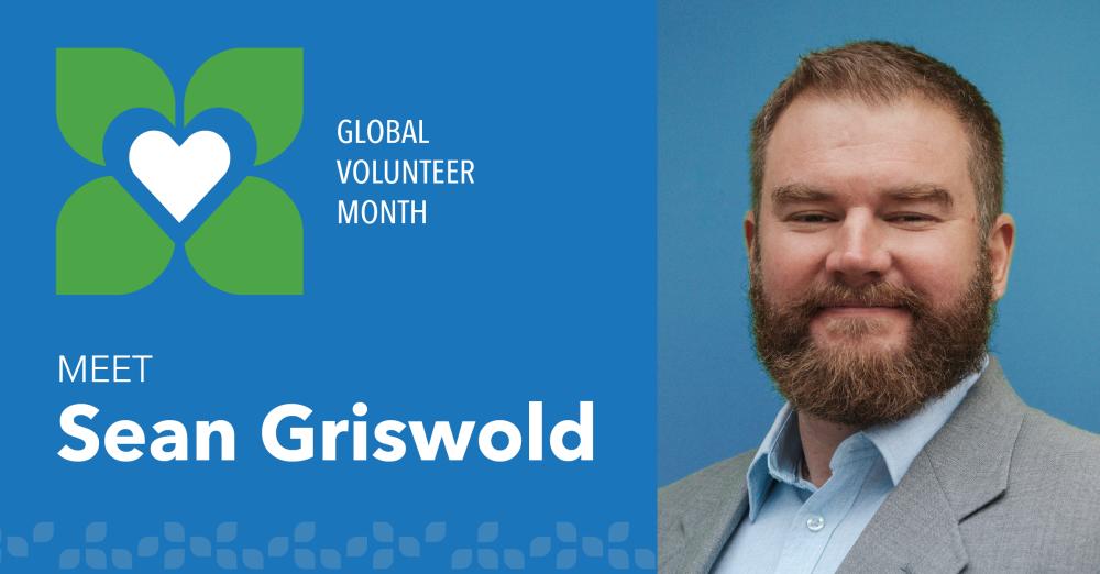 Sean Griswold's graphics and a photo of Sean